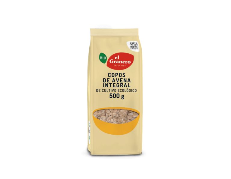 COPOS DE AVENA INTEGRAL BIO - 500GR.