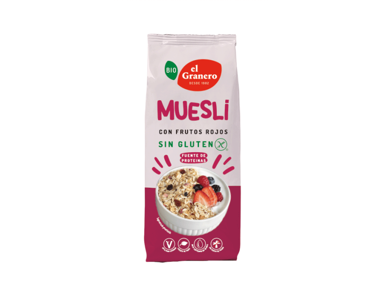 MUESLI CON FRUTOS ROJOS - 375GR.