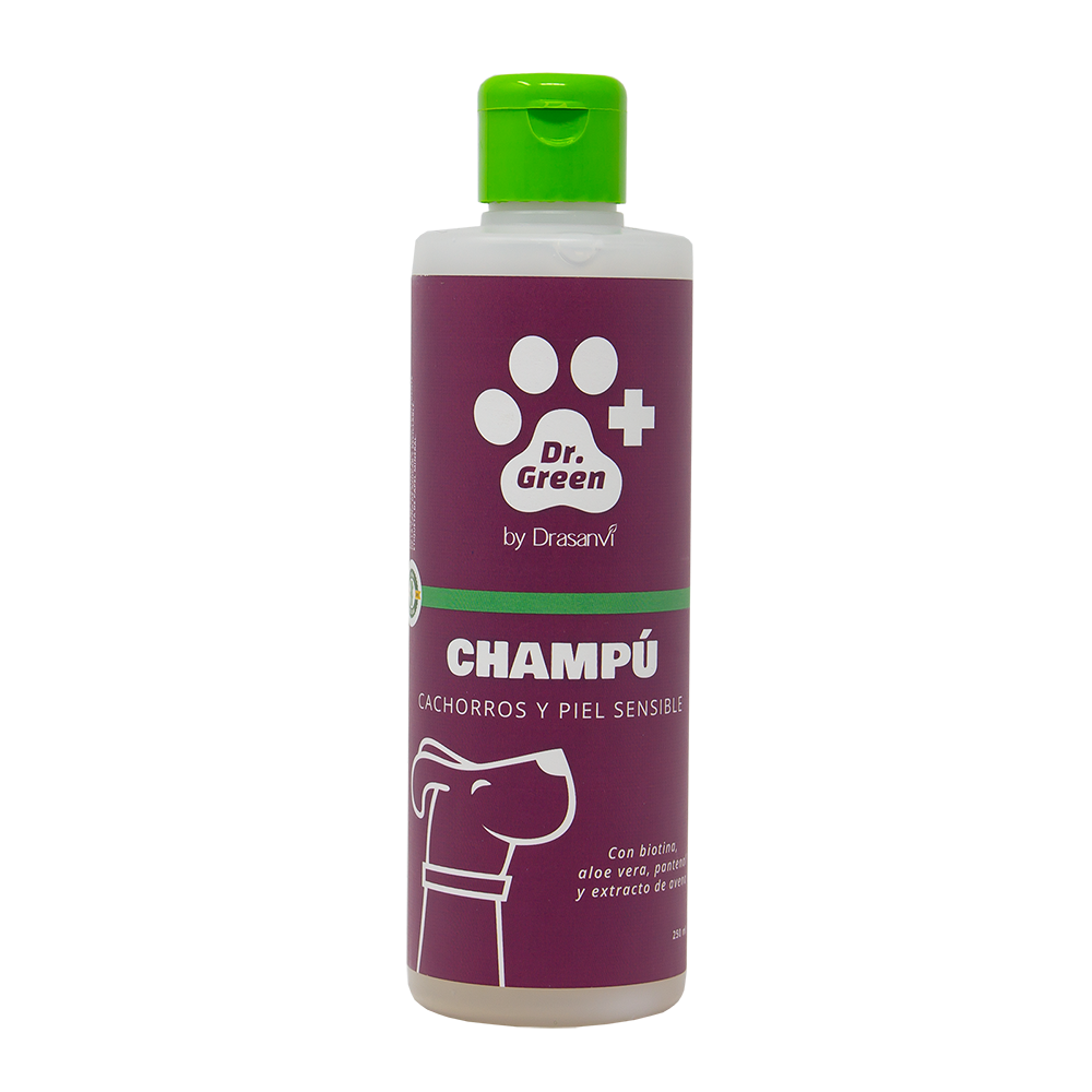 CHAMPU CACHORROS Y PIEL SENSIBLE 250 ML DR GREEN