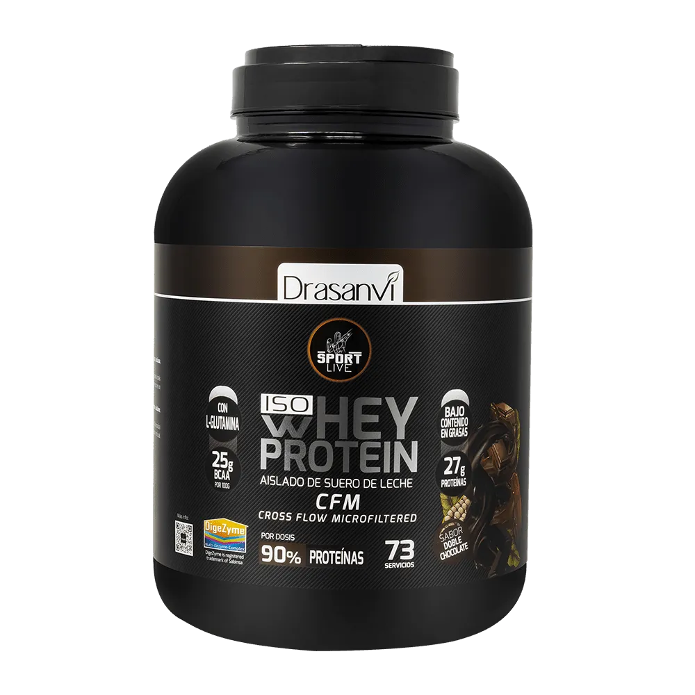 WHEY PROTEIN AISLADO DOBLE CHOCOLATE 2,2KG SPORT LIVE DRASANVI