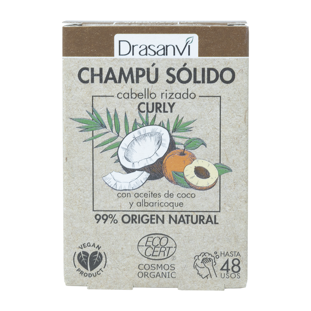 CHAMPU SOLIDO CABELLO RIZADO ECOCERT 80G DRASANVI