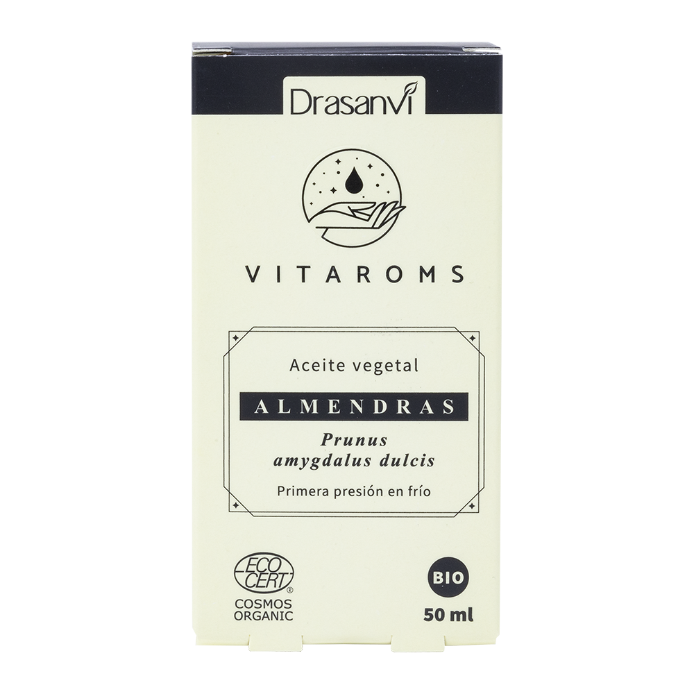 ACEITE VEGETAL ALMENDRAS DULCES BIO (PRIMERA PRESION FRIO) 50ML ECOCERT VITAROMS
