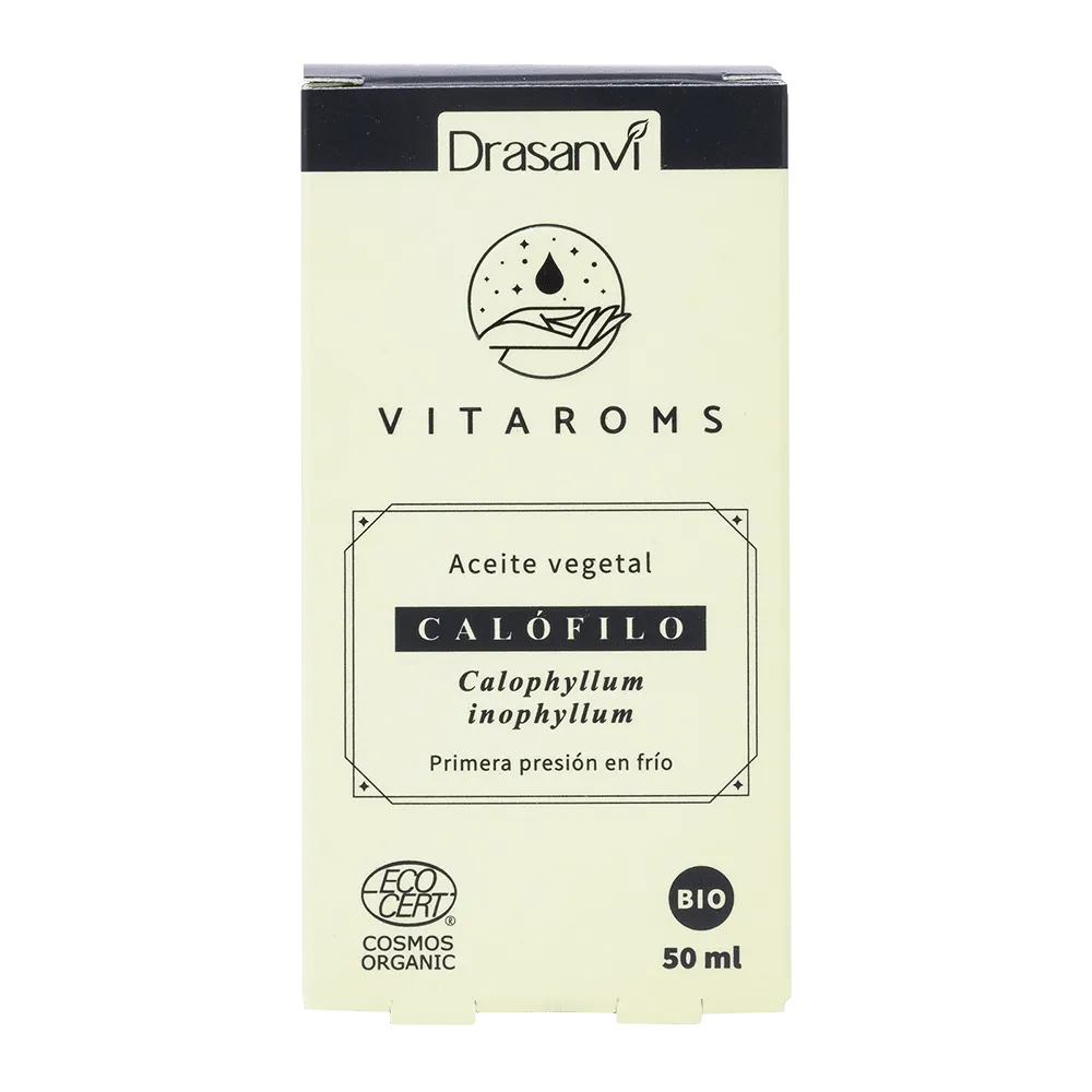 ACEITE VEGETAL CALOFILO BIO (PRIMERA PRESION FRIO) 50ML ECOCERT VITAROMS