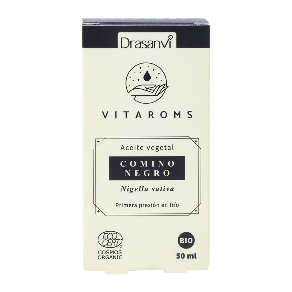 ACEITE VEGETAL COMINO NEGRO BIO (PRIMERA PRESION FRIO) 50ML ECOCERT VITAROMS