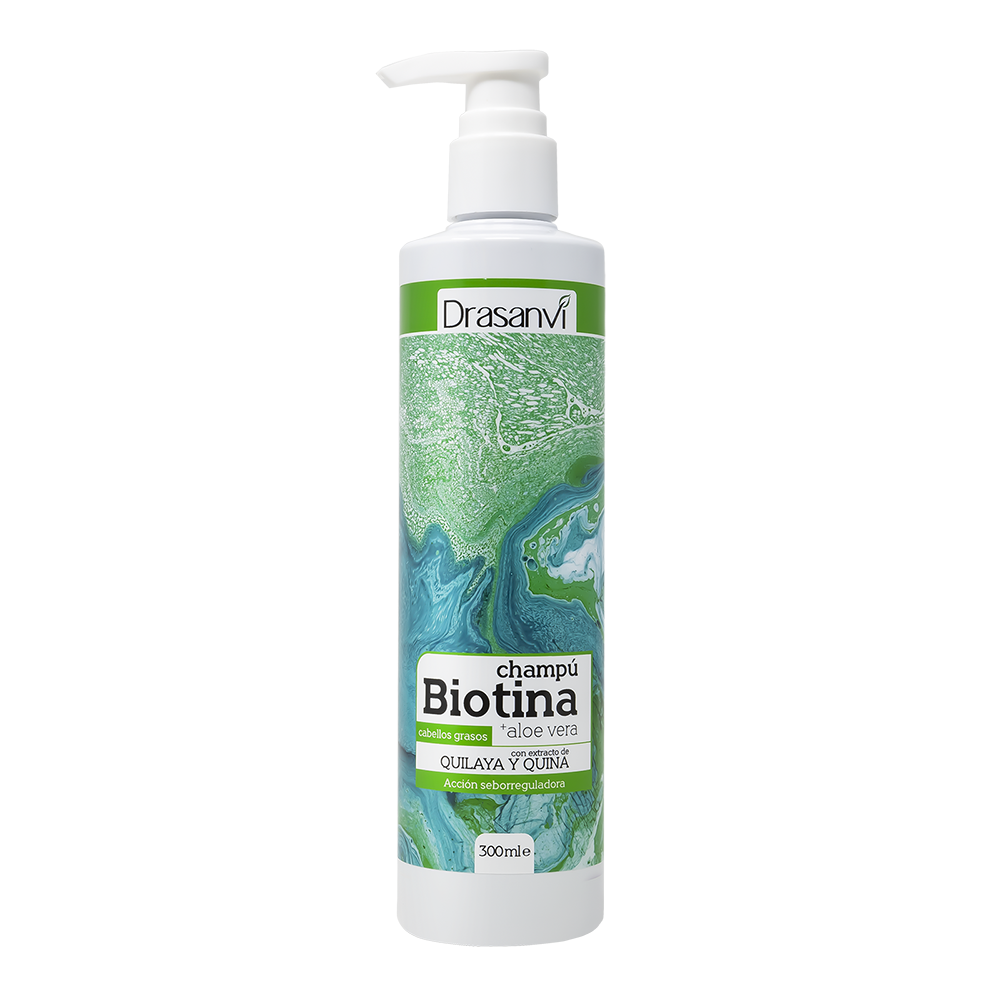 CHAMPU BIOTINA Y ALOE VERA CABELLO GRASO 300ML BOTE DRASANVI