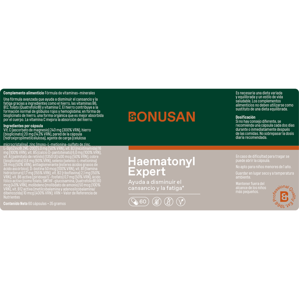 Haematonyl Expert - 60 Cáps Bonusan
