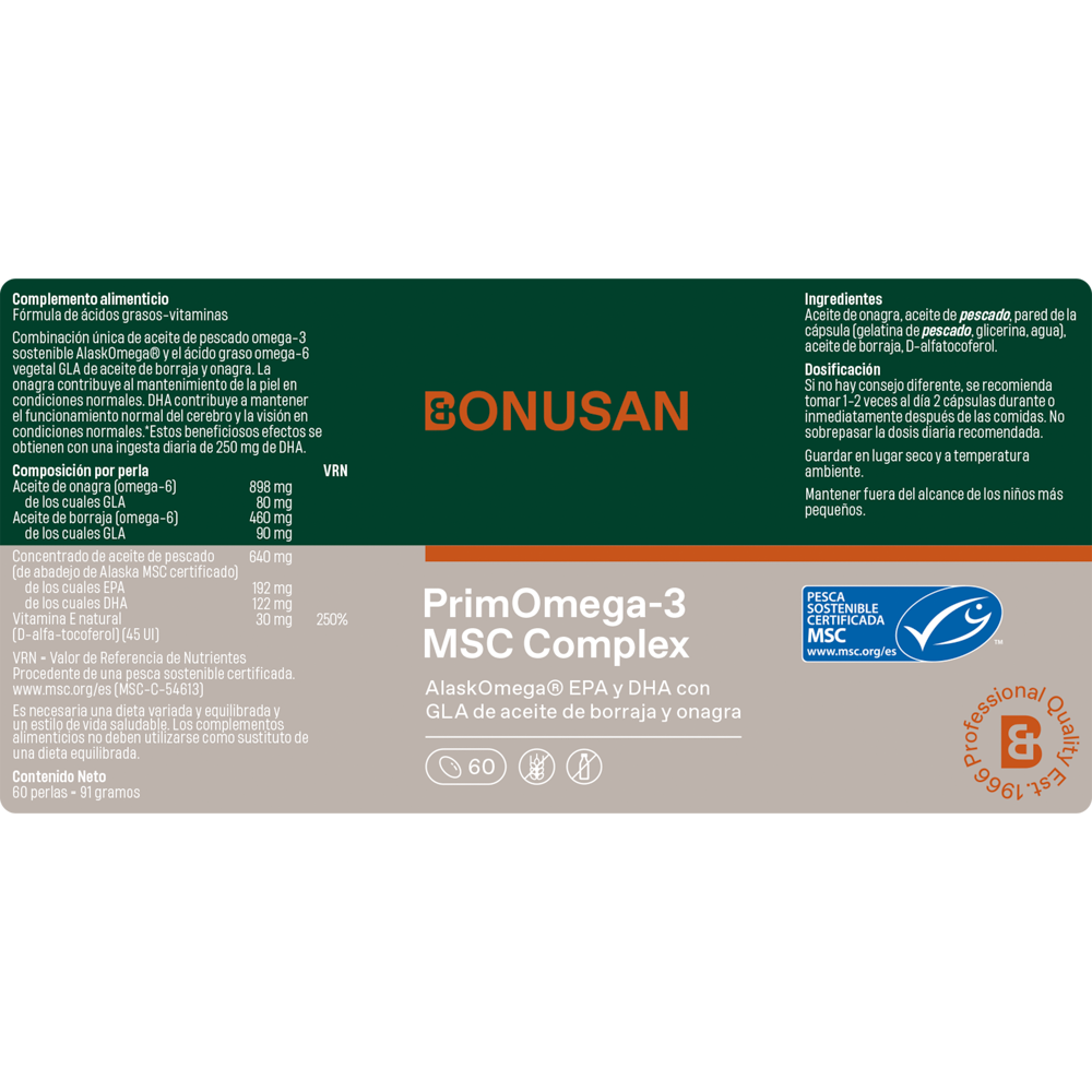 Prim-Omega 3 Msc (Liposan) - 120 Perlas Bonusan