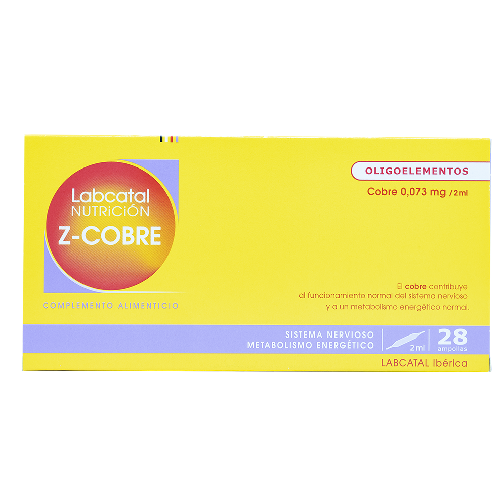 ZINC COBRE 19 28X2ML AMPOLLAS LABCATAL