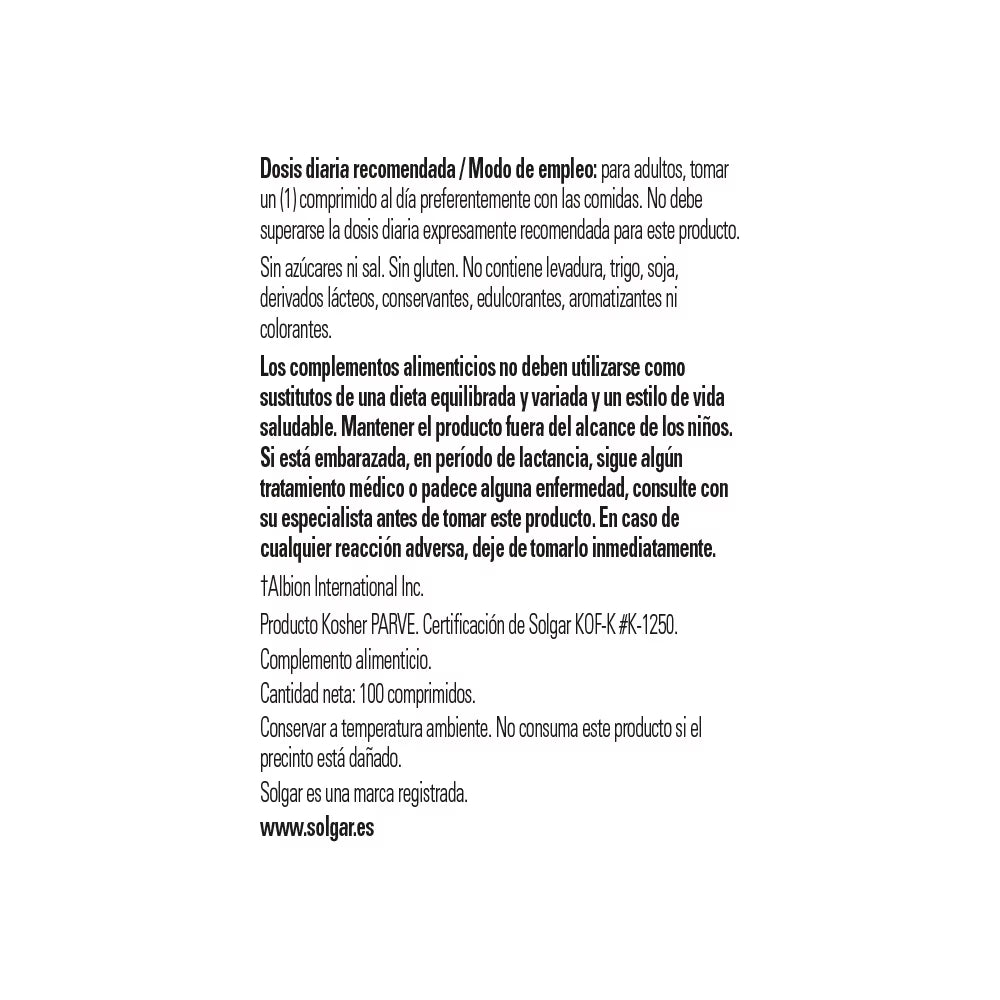 Cobre quelado - 100 comp