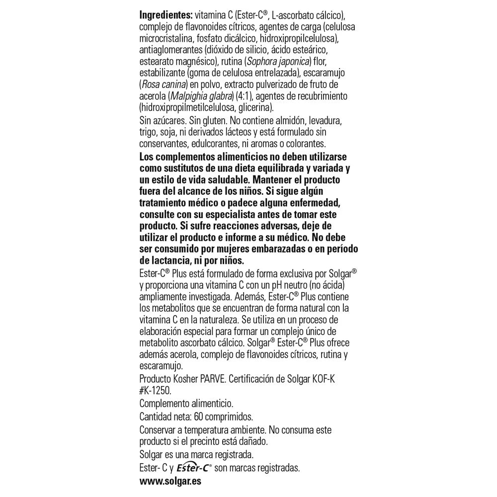 Ester C plus 1000 mg vitamina C - 90 comp