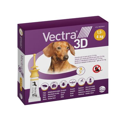 Vectra 3D pipetas para perros de 1,5 kg a 4 kg