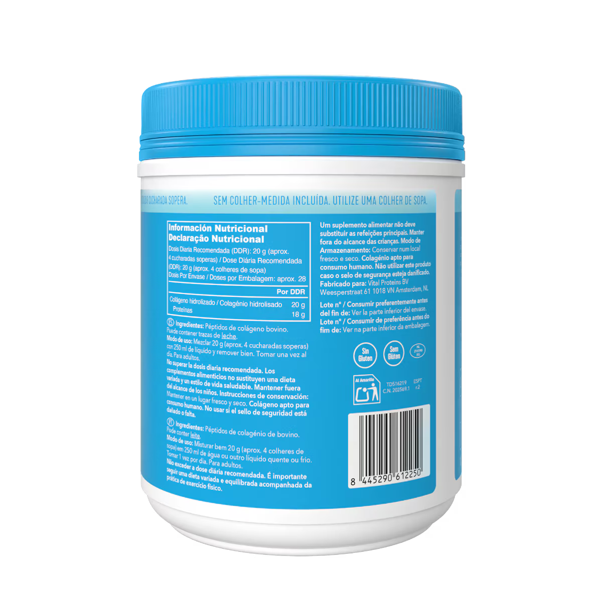 Peptidos de colageno sin sabor - 567g Vital Proteins