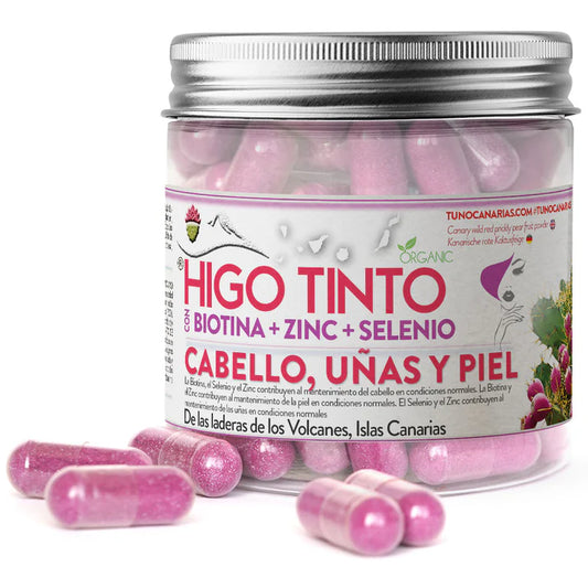 Higo tinto con biotina + zinc + selenio - 90 caps
