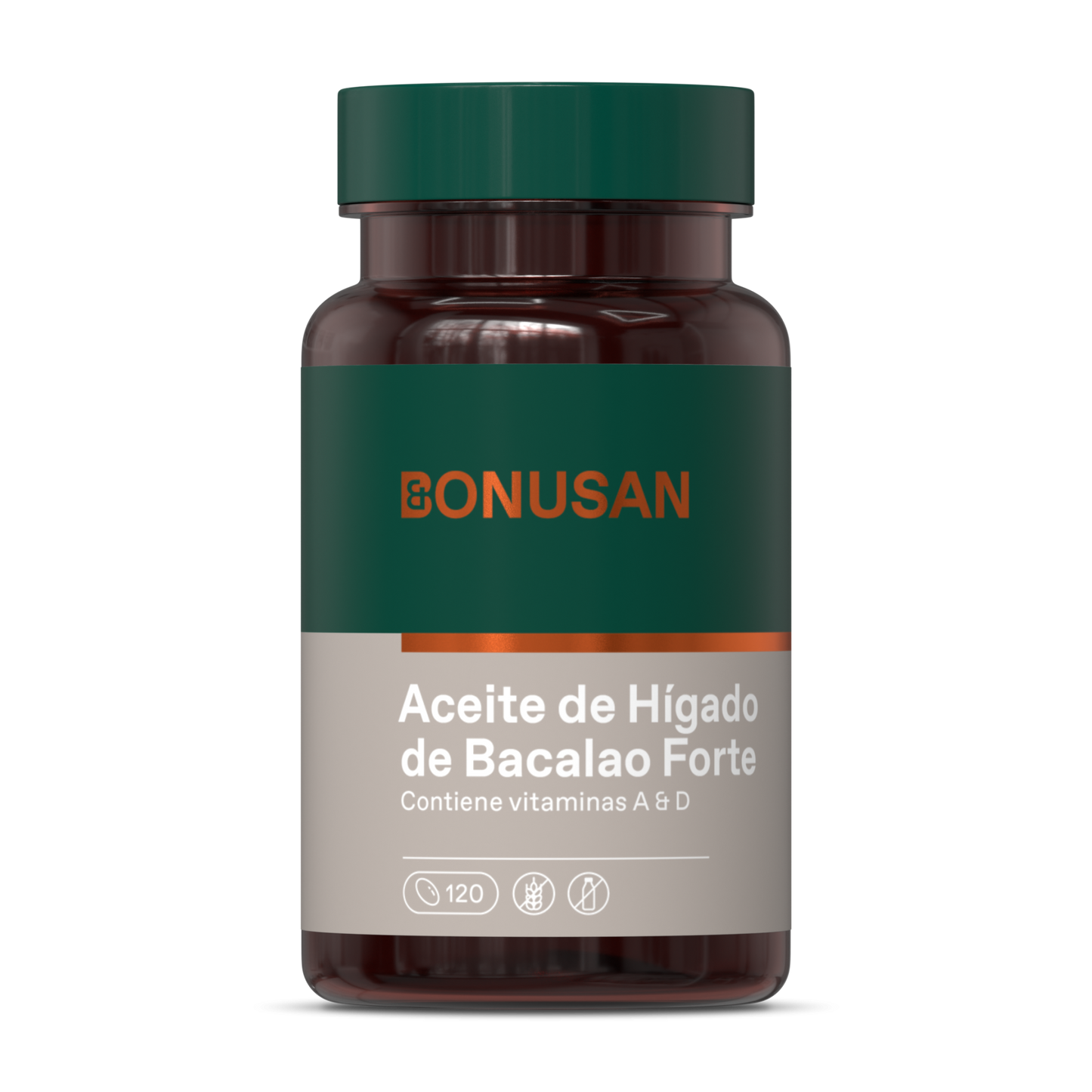 Aceite de hígado de bacalao - 120 cápsulas Bonusan