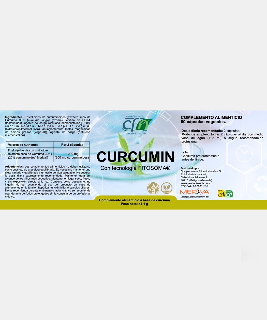 Curcumin liposomal (curcuma liposomada) - 60 caps