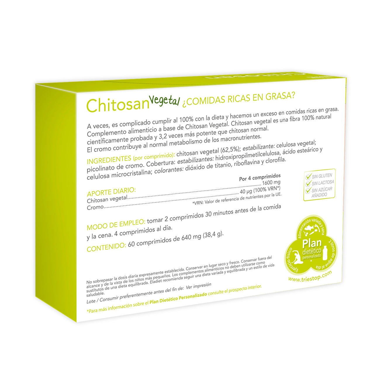 CHITOSAN VEGETAL - 60 COMPRIMIDOS