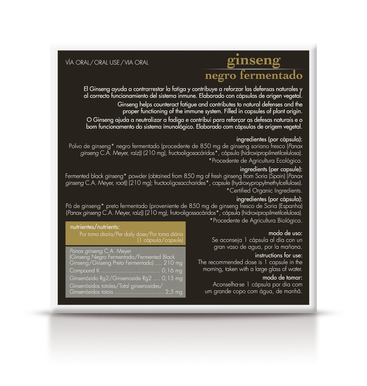 Ginseng negro fermentado - 24 caps