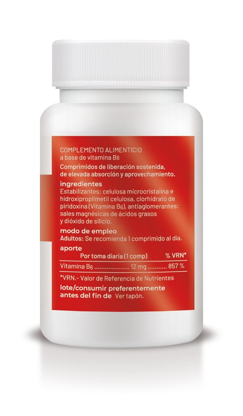 Vitamina B6 liberación sostenida - 60 comp
