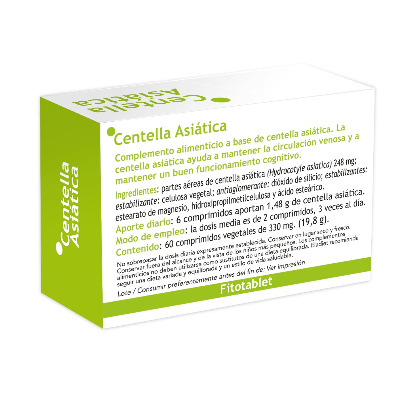 CENTELLA ASIATICA 330MG. - 60 COMPRIMIDOS