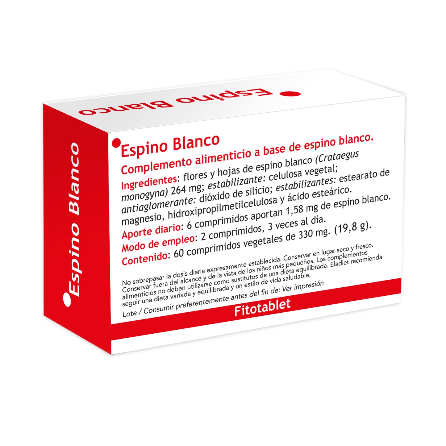 ESPINO BLANCO 330MG. - 60 COMPRIMIDOS