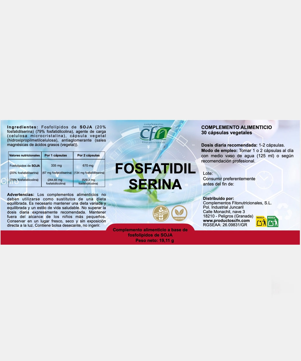 Fosfatidil Serina - 30 caps