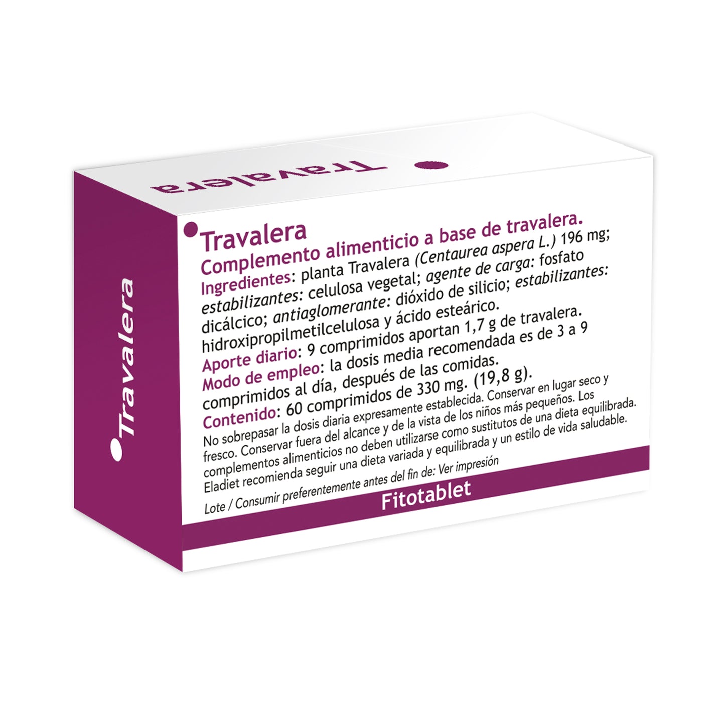 TRAVALERA 330MG. - 60 COMPRIMIDOS