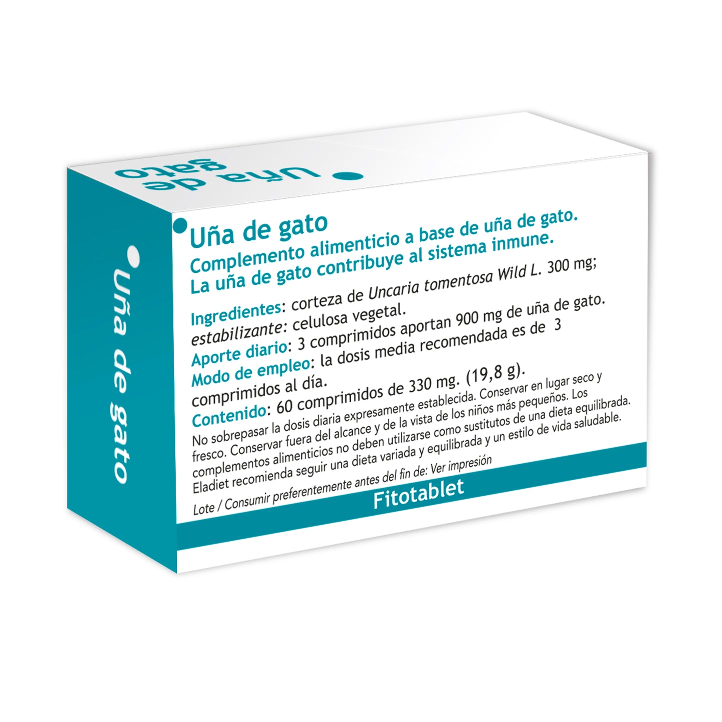 UÑA DE GATO 330MG. - 60 COMPRIMIDOS