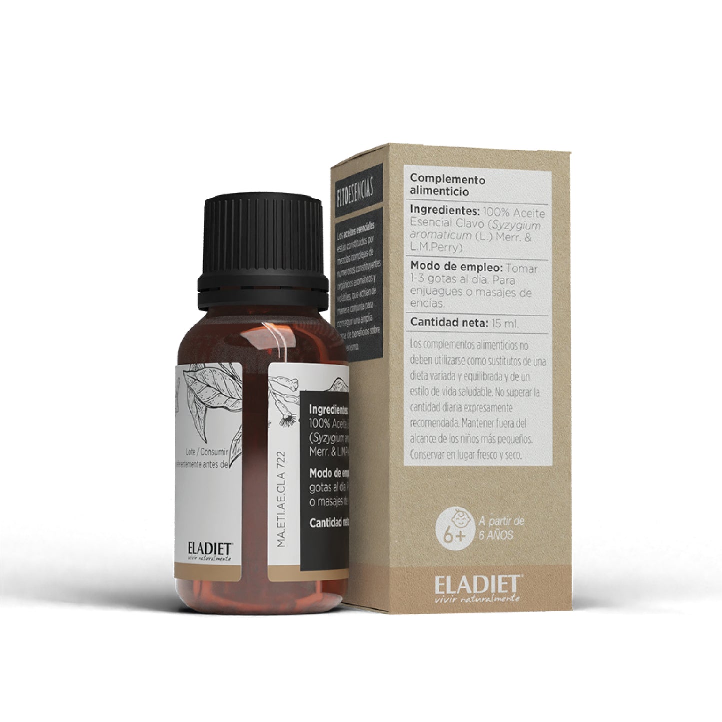 ACEITE ESENCIAL (07) CLAVO - 15ML.
