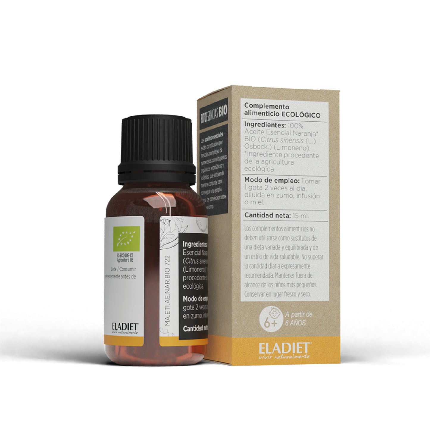 ACEITE ESENCIAL BIO (09) NARANJA - 15ML.