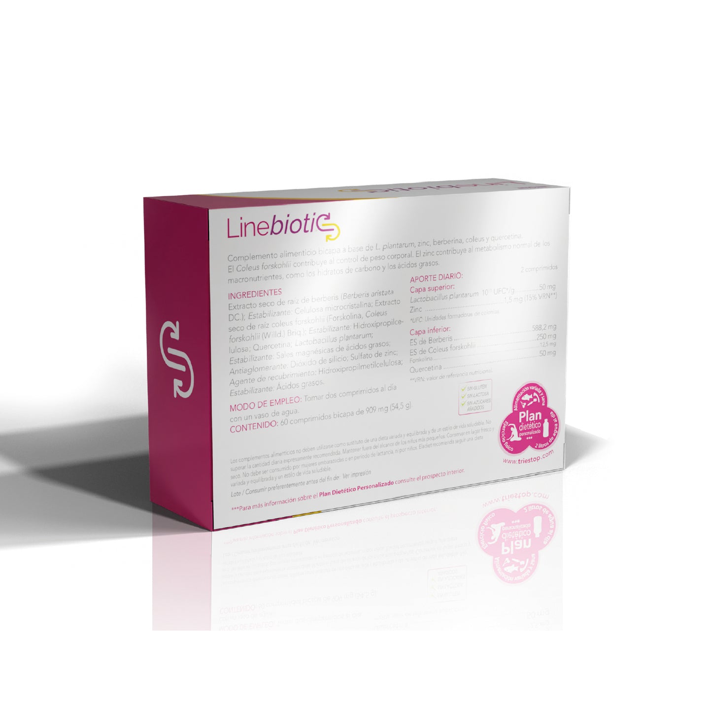 TRIESTOP LINEBIOTICS BICAPA - 60 COMPRIMIDOS