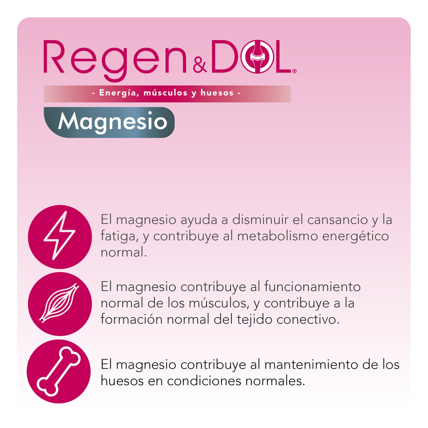 REGEN & DOL MAGNESIO 3 FUENTES - 40 COMPRIMIDOS