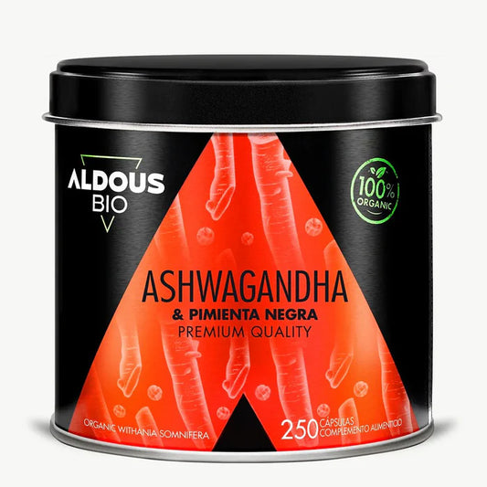 Ashwagandha con Pimienta Negra Ecológica - 250 caps
