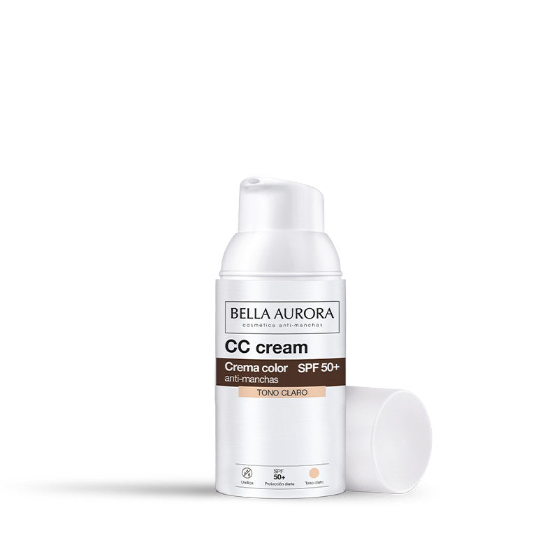 CC Cream antimanchas SPF50+. Tono claro