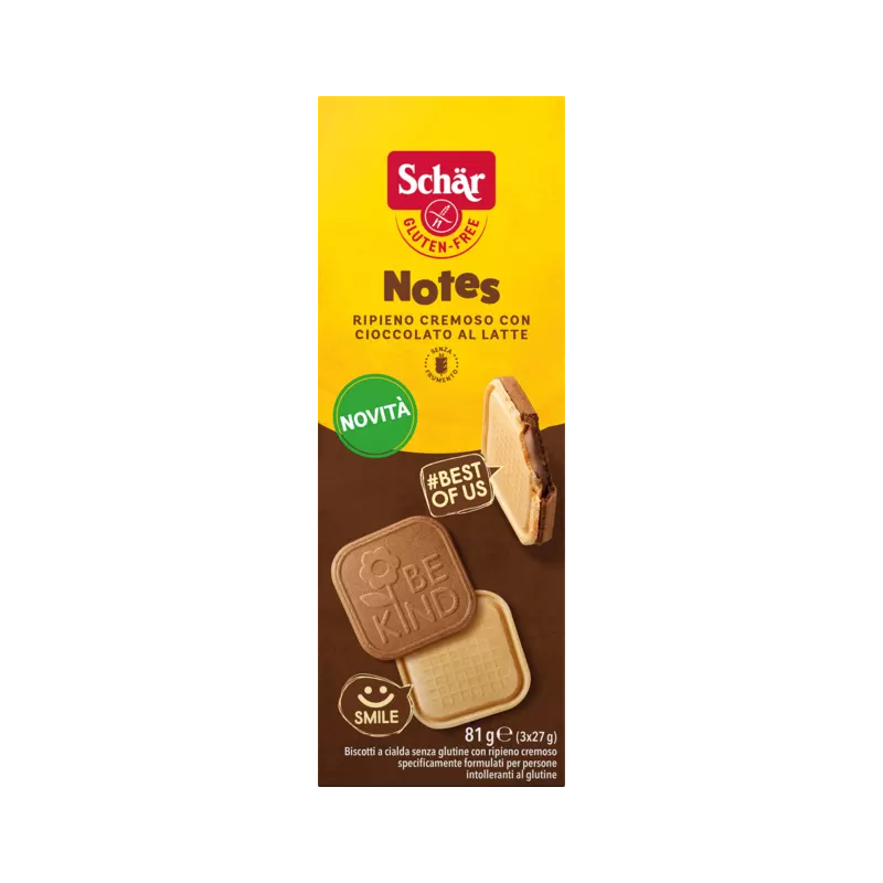 NOTES GALLETAS CON CHOCOLATE SIN GLUTEN - 81GR.