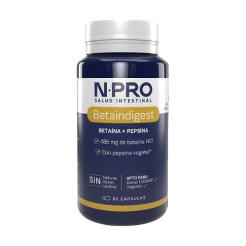 Betaindigest digestión betaína+pepsina - 90 caps