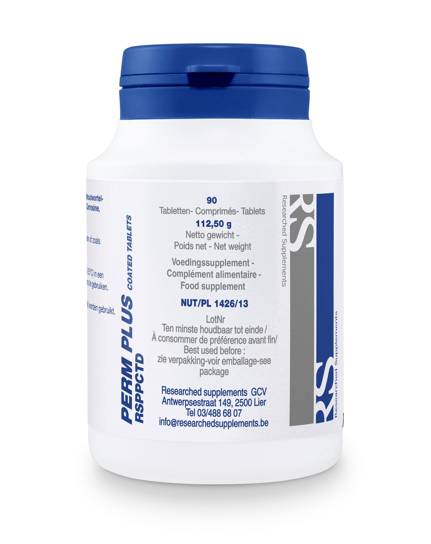 Perm plus coated - 90 tabletas Nutrined