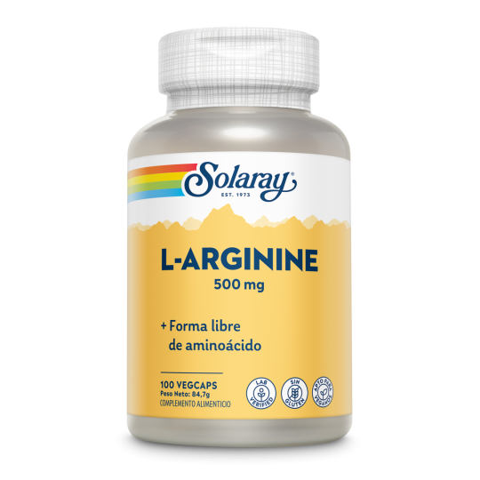 L-ARGININE 500MG. - 100 CAPSULAS
