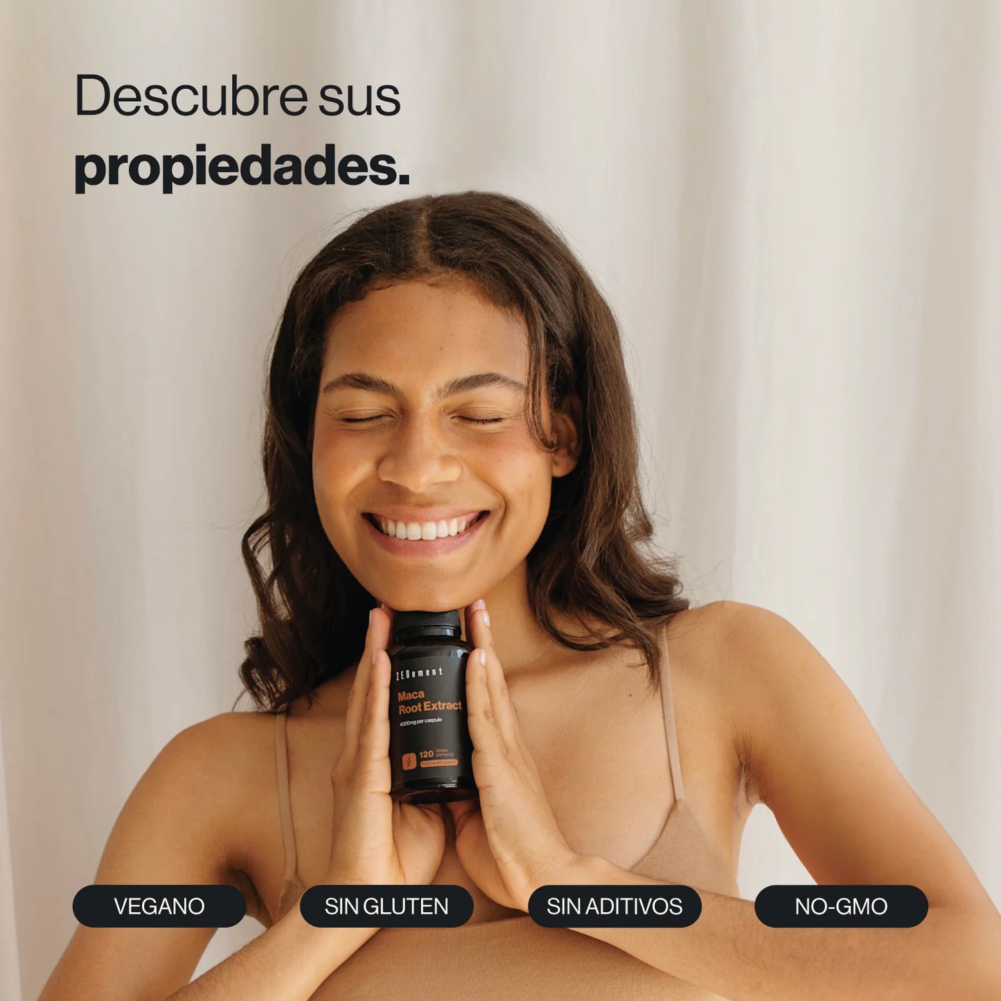 Extracto de Raíz de Maca 4000 mg por cápsula - 120 Cápsulas Veganas