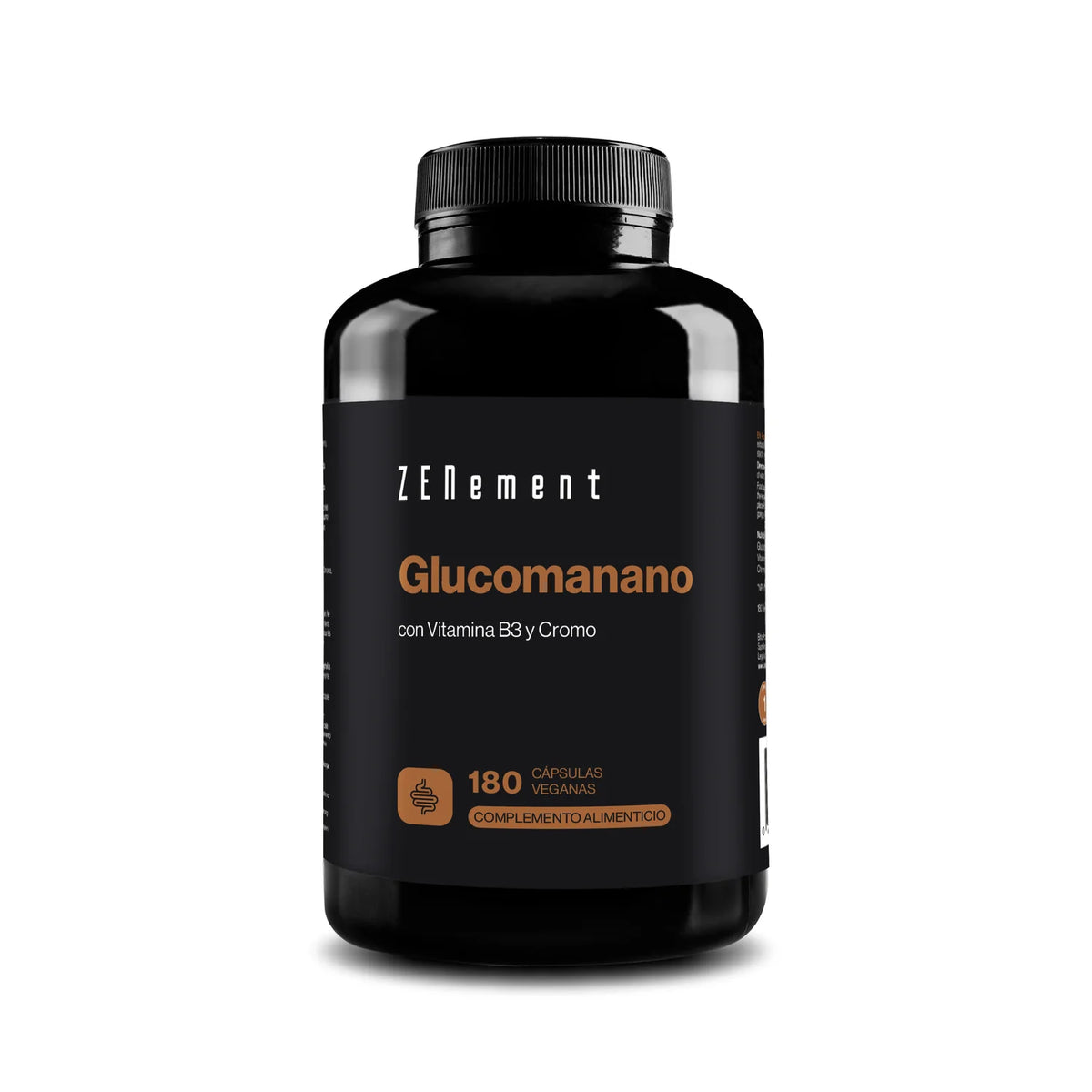 Glucomanano + Vitamina B3 y Cromo - 180 Cápsulas