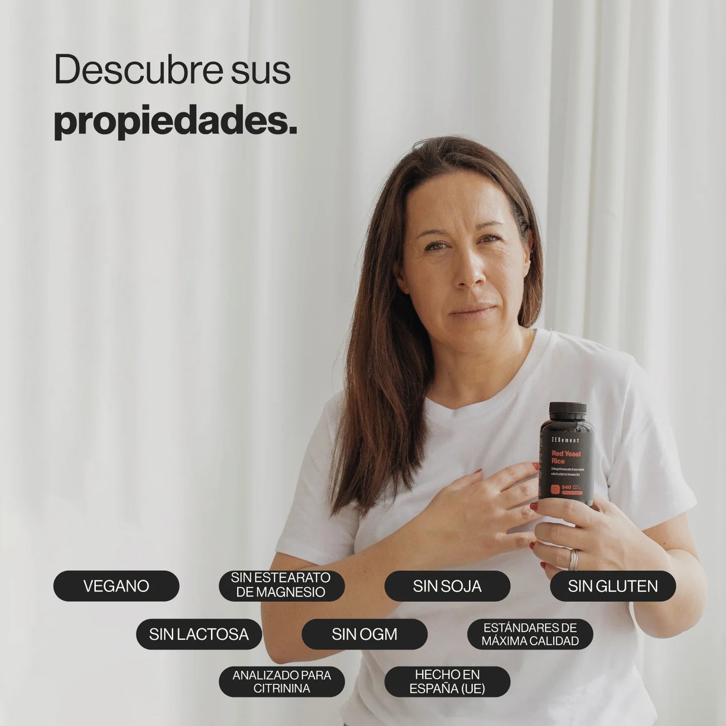 Levadura Roja de Arroz con 2,9 mg de Monacolina K, 10 mg de CoQ10 + 4 mg de Vitamina B3 - 540 Comprimidos