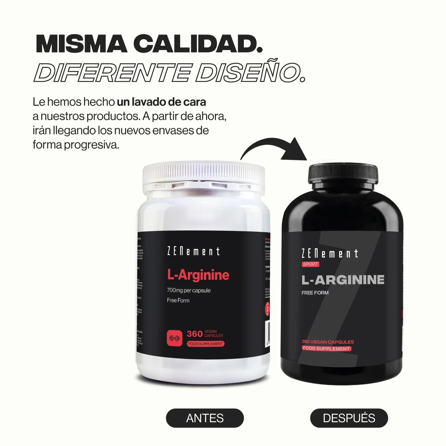 L-Arginina 700 mg por dosis - 360 Cápsulas