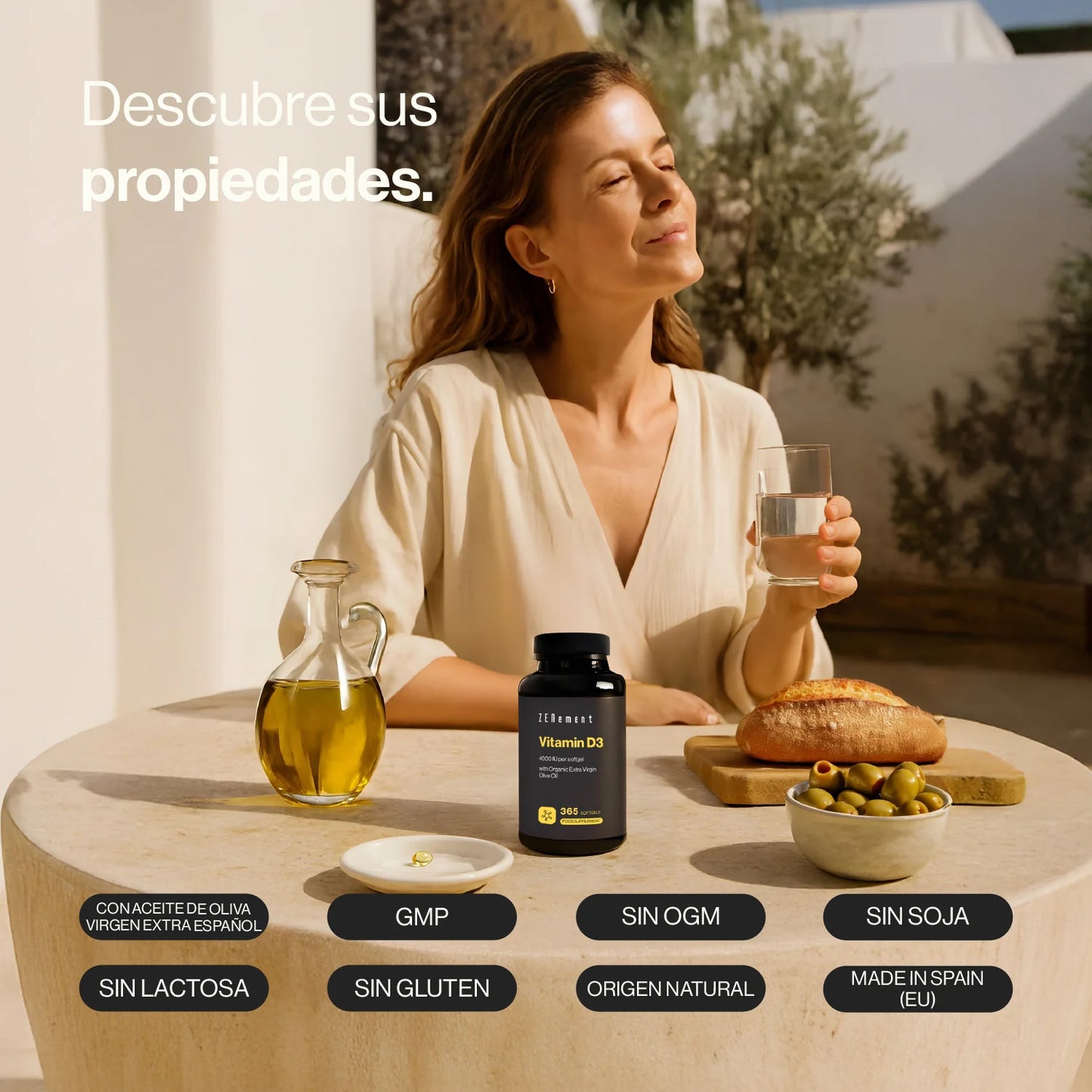 Vitamina D3 4000 UI por softgel - 365 Softgels