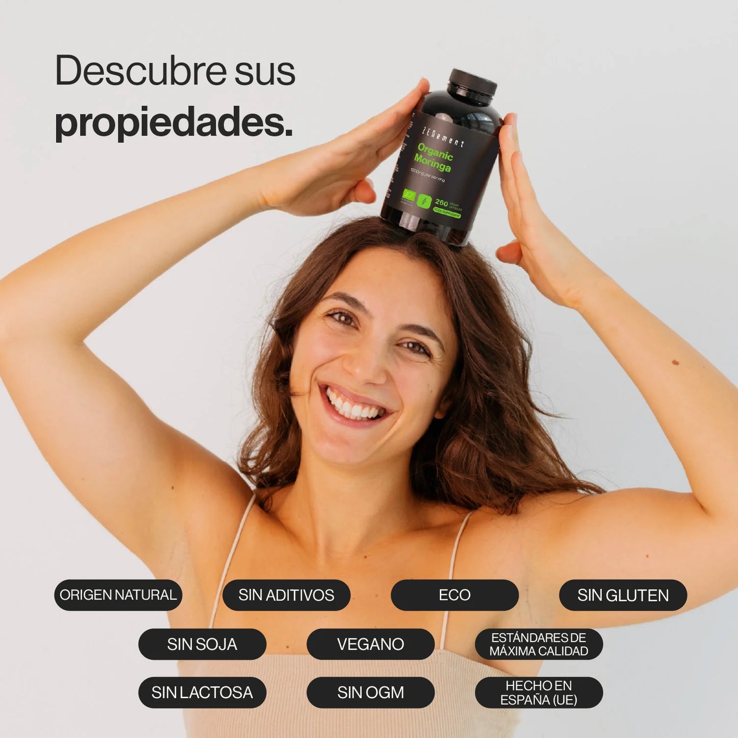 Moringa Ecológica 1800 mg por dosis - 260 Cápsulas