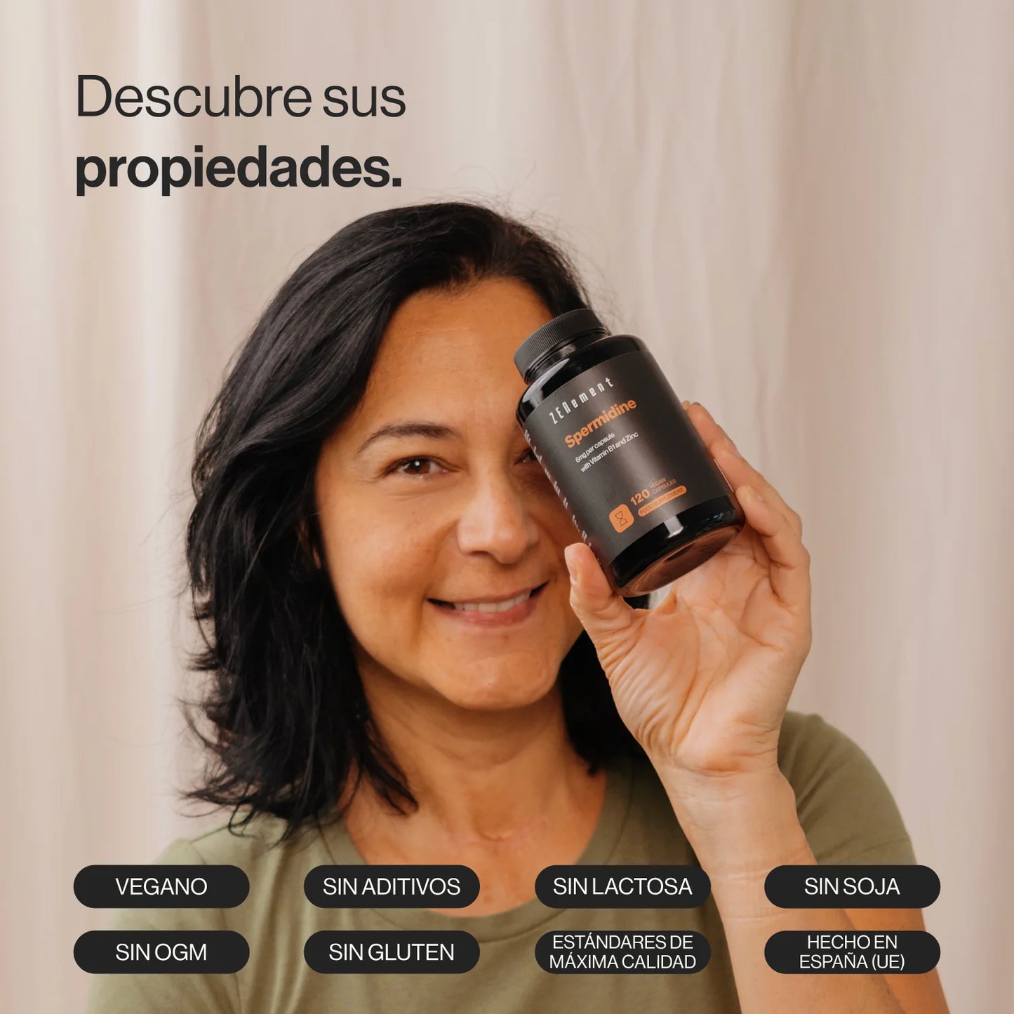 Espermidina 6 mg por cápsula - 120 Cápsulas Veganas