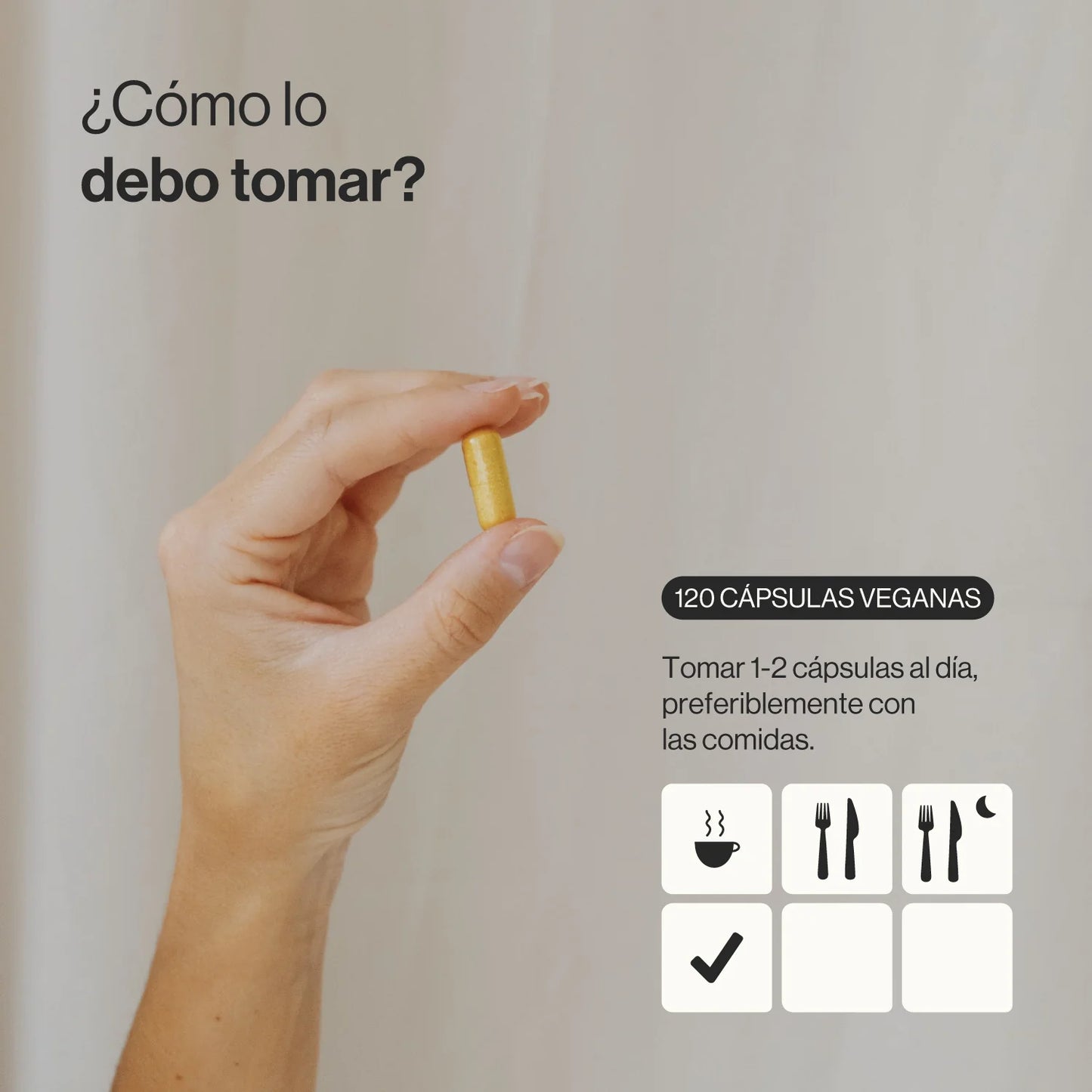 Colágeno Vegetariano Membrana de Huevo Ecológica - 120 Cápsulas