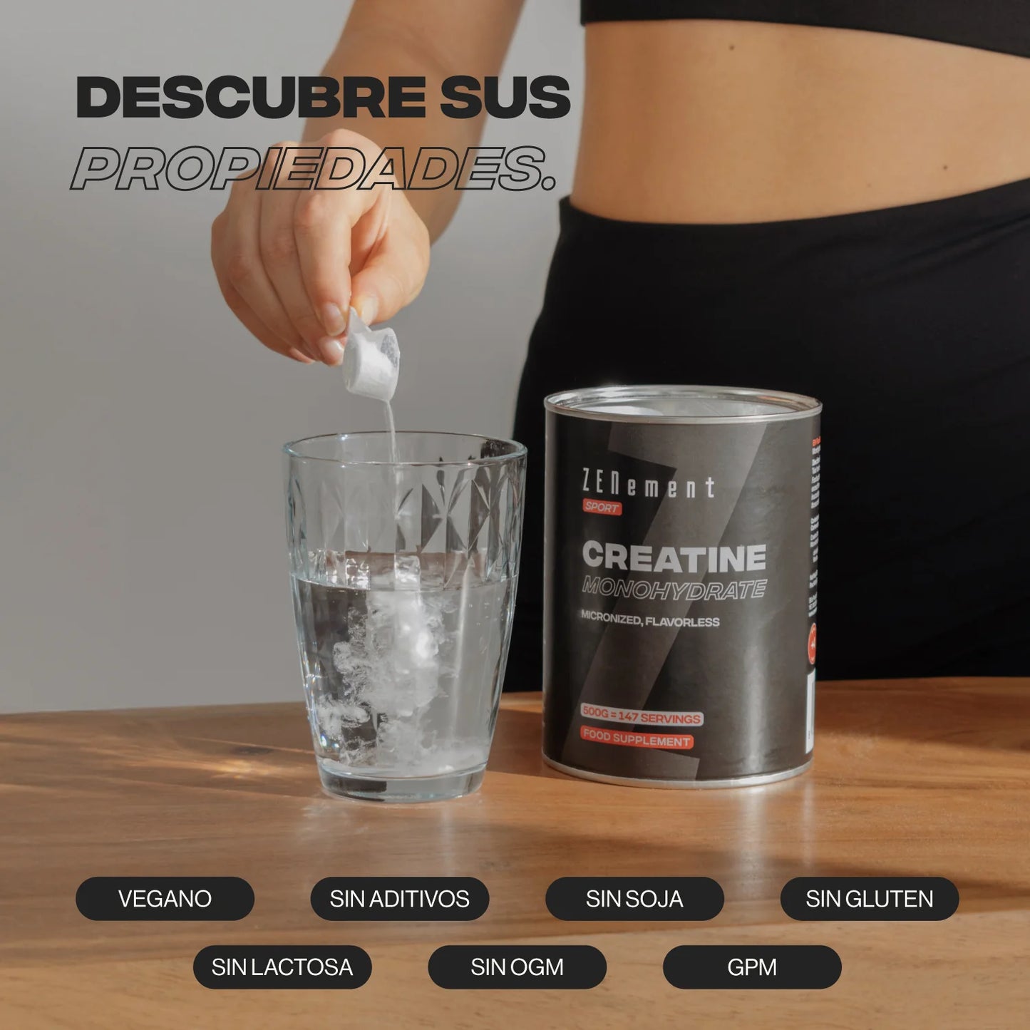 Creatina Monohidrato Pura en Polvo - 500g