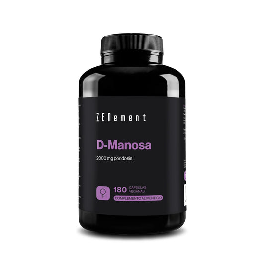 D-Manosa 2000 mg por dosis - 180 Cápsulas Veganas