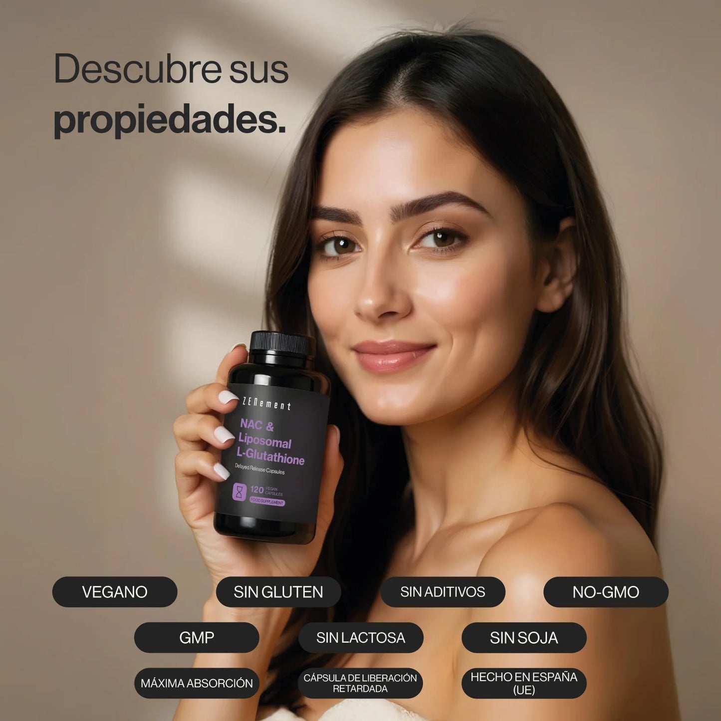 NAC con L-Glutatión Liposomal - 120 caps