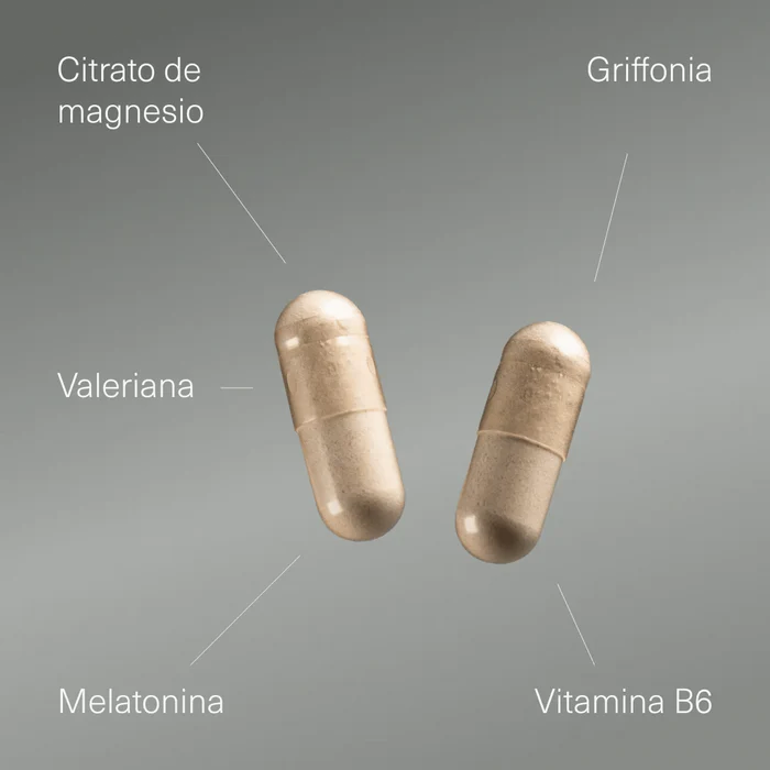 Melatonina con Magnesio, Griffonia, Valeriana y Vitamina B6 - 250 cáps