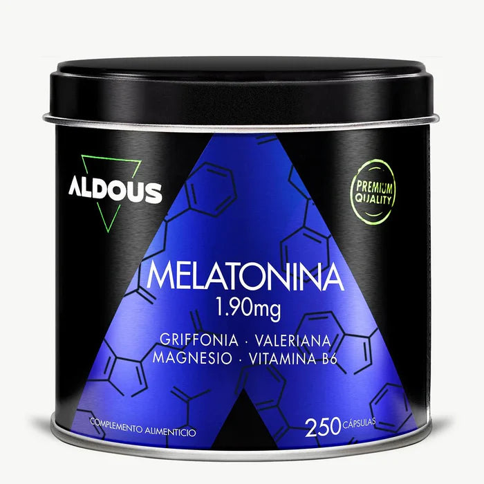 Melatonina con Magnesio, Griffonia, Valeriana y Vitamina B6 - 250 cáps